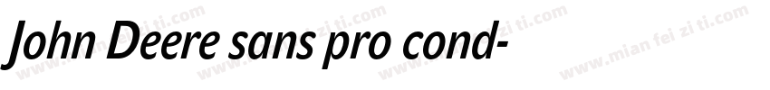John Deere sans pro cond字体转换